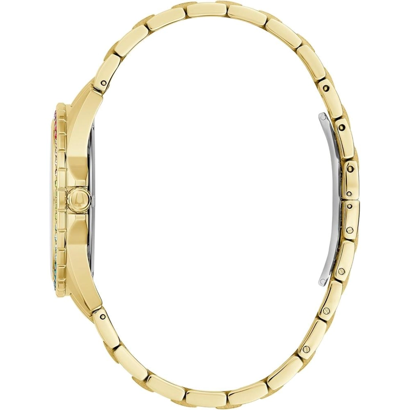BULOVA RELOJ CRYSTAL PHANTOM DE HOMBRE 3 AGUJAS DE CUARZO BISEL PAVÉ | ORO - 2