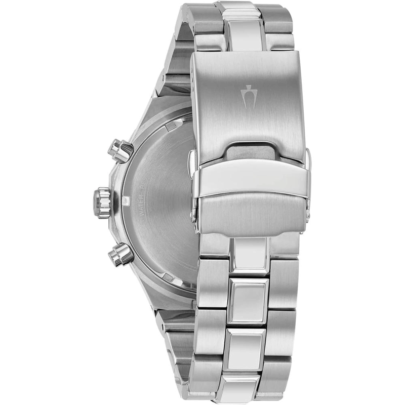 BULOVA RELOJ CLÁSICO HOMBRE CRONÓGRAFO 6 AGUJAS DIAMANTES CALENDARIO LUMINOSO | PLATA - 4