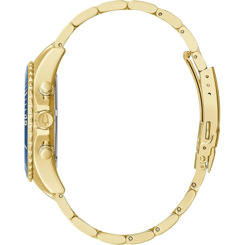 BULOVA RELOJ CLÁSICO DEPORTIVO HOMBRE CRONÓGRAFO 6 AGUJAS CALENDARIO FECHA | ORO - 2