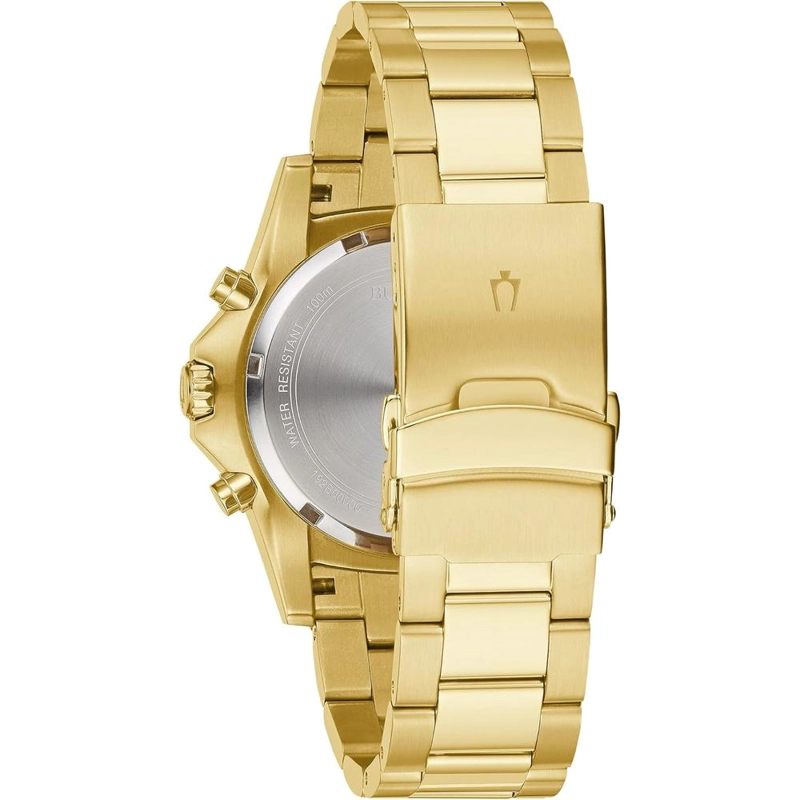 BULOVA RELOJ CLÁSICO DEPORTIVO HOMBRE CRONÓGRAFO 6 AGUJAS CALENDARIO FECHA | ORO - 3