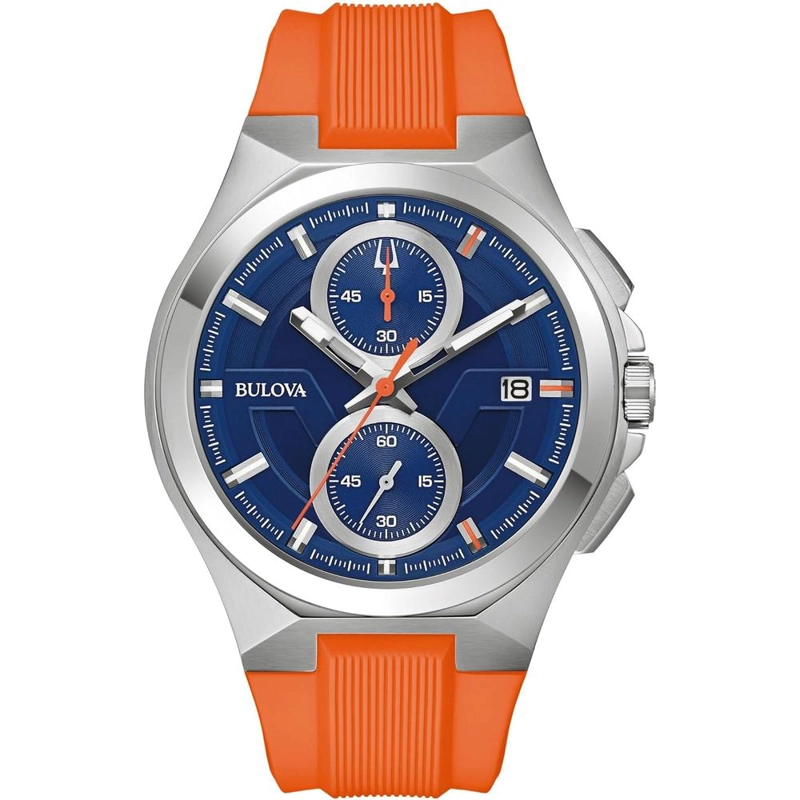 BULOVA RELOJ MARC ANTHONY SPORT DE HOMBRE CUARZO 3 AGUJAS CRISTAL DE ZAFIRO | NARANJA - 1