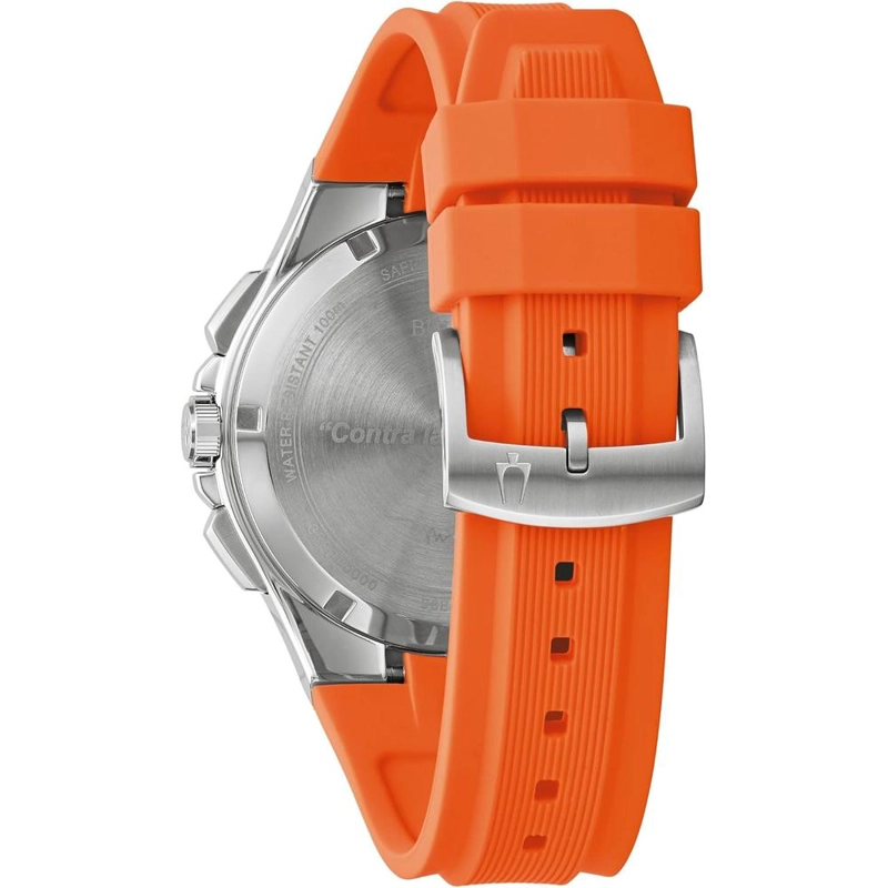 BULOVA RELOJ MARC ANTHONY SPORT DE HOMBRE CUARZO 3 AGUJAS CRISTAL DE ZAFIRO | NARANJA - 3