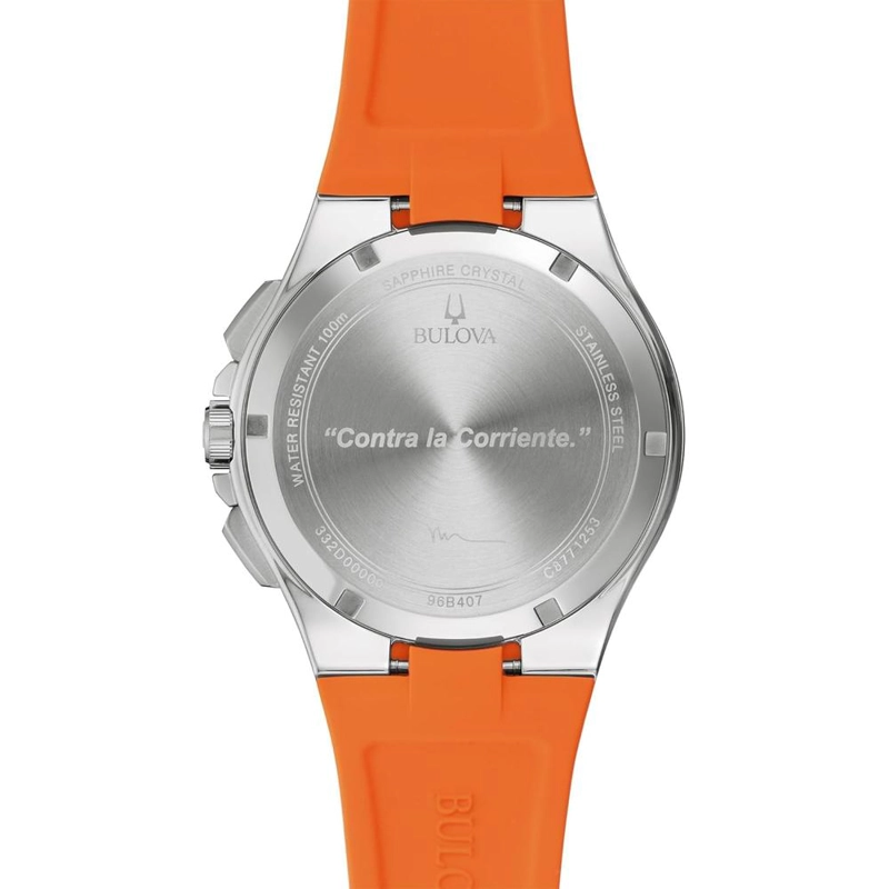 BULOVA RELOJ MARC ANTHONY SPORT DE HOMBRE CUARZO 3 AGUJAS CRISTAL DE ZAFIRO | NARANJA - 4