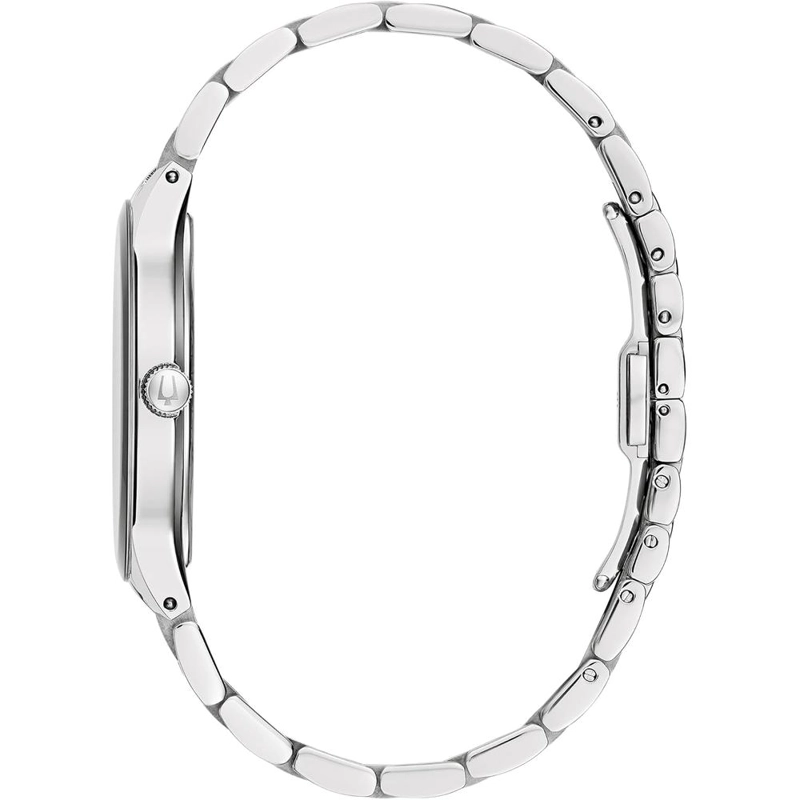 BULOVA RELOJ DE HOMBRE MULTIFUNCIÓN 3 AGUJAS DE CUARZO DIAMANTES | PLATA - 2