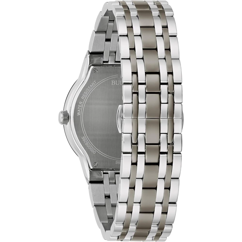 BULOVA RELOJ DE HOMBRE MULTIFUNCIÓN 3 AGUJAS DE CUARZO DIAMANTES | PLATA - 3