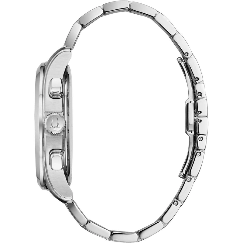 BULOVA RELOJ WILTON HOMBRE CRONÓGRAFO 3 AGUJAS NÚMEROS ROMANOS CRISTAL | PLATA - 2