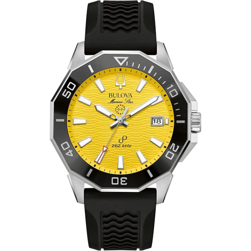 BULOVA RELOJ MARINE STAR HOMBRE CUARZO ALTO RENDIMIENTO 3 AGUJAS SILICONA | NEGRO - 1
