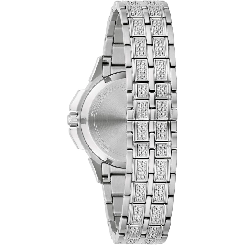 BULOVA RELOJ OCTAVA DE MUJER 3 AGUJAS DE CUARZO ESFERA Y BISEL DE CRISTAL | PLATEADO - 3