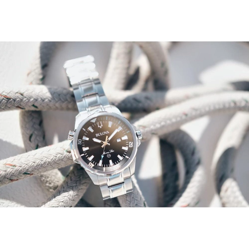 BULOVA RELOJ MARINE STAR DE HOMBRE SERIE B ACERO ESFERA CON EFECTO RAYOS DE SOL | PLATA - 4