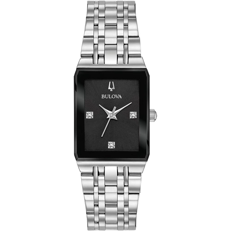 BULOVA RELOJ QUADRA DIAMOND MUJER ACERO INOXIDABLE CUARZO 3 AGUJAS | PLATA - 1