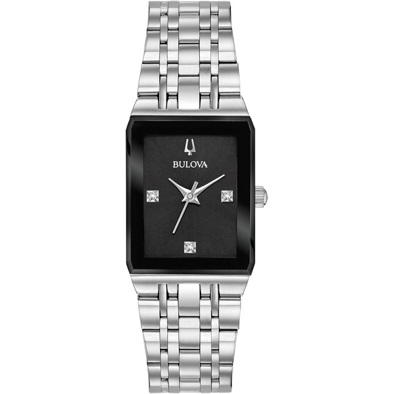 BULOVA RELOJ QUADRA DIAMOND MUJER ACERO INOXIDABLE CUARZO 3 AGUJAS | PLATA - 2