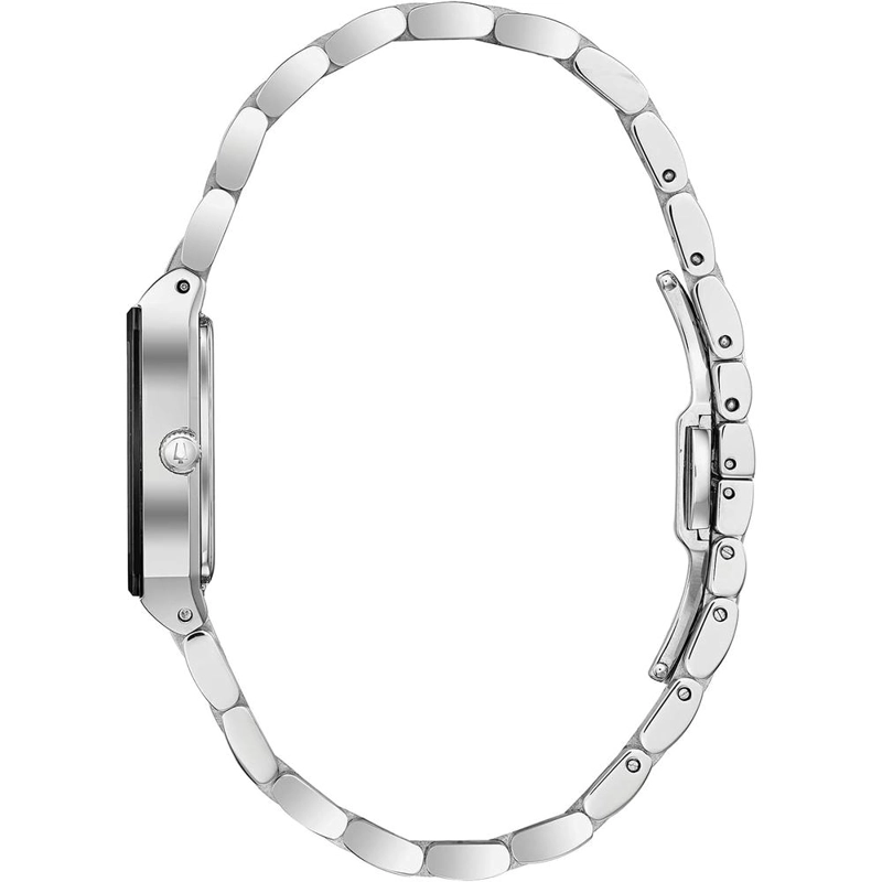 BULOVA RELOJ QUADRA DIAMOND MUJER ACERO INOXIDABLE CUARZO 3 AGUJAS | PLATA - 3