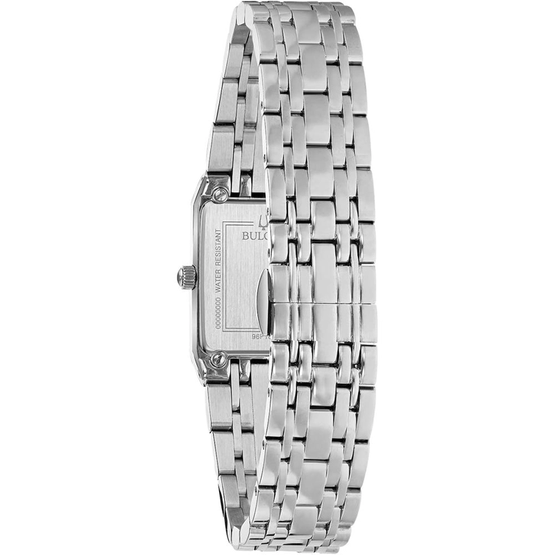 BULOVA RELOJ QUADRA DIAMOND MUJER ACERO INOXIDABLE CUARZO 3 AGUJAS | PLATA - 4