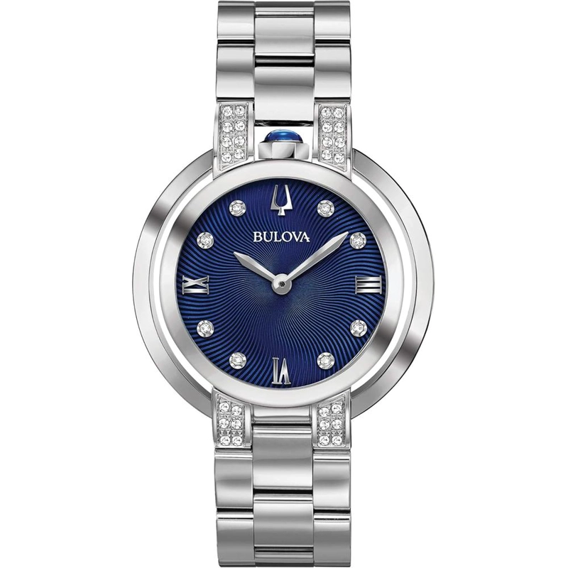 BULOVA RELOJ RUBAIYAT MUJER CUARZO DOS AGUJAS ACERO INOXIDABLE ESFERA ZAFIRO | PLATEADO - 1