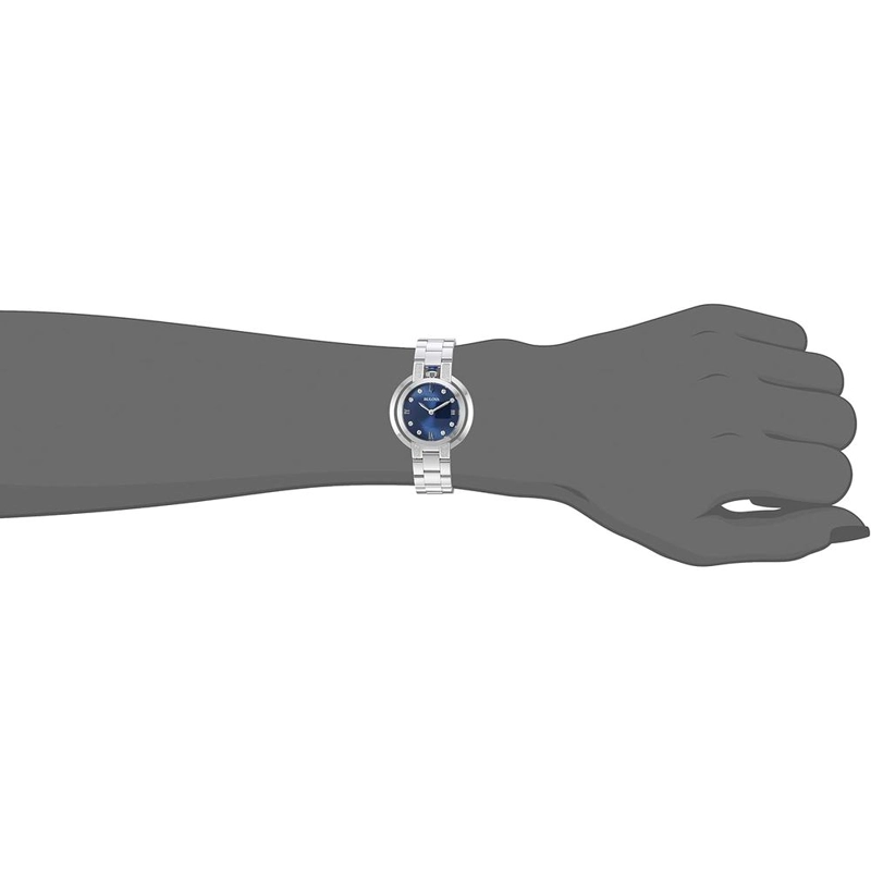 BULOVA RELOJ RUBAIYAT MUJER CUARZO DOS AGUJAS ACERO INOXIDABLE ESFERA ZAFIRO | PLATEADO - 4