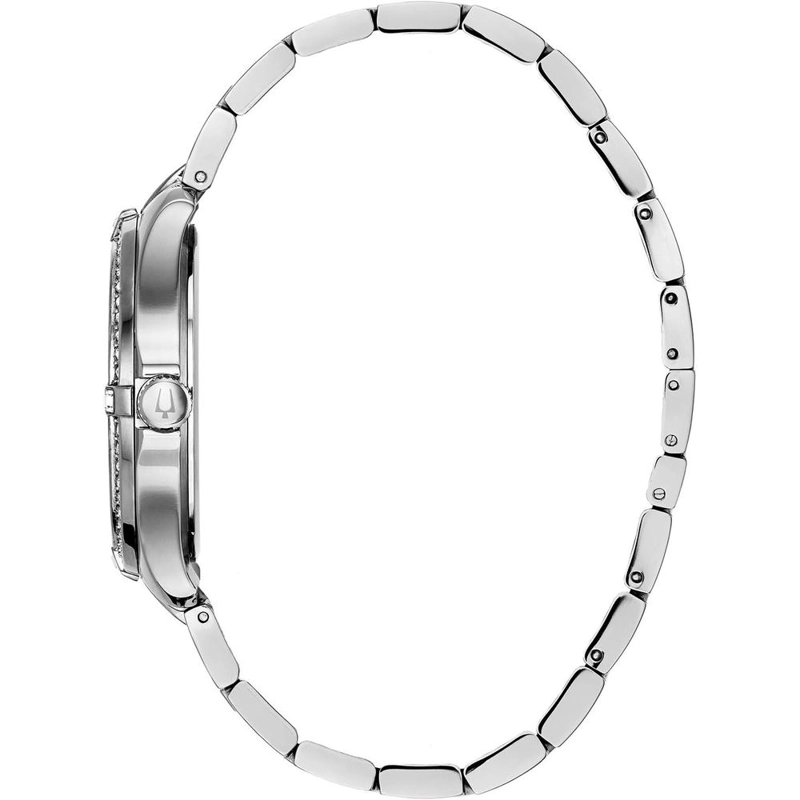 BULOVA RELOJ CLÁSICO MUJER CUARZO ACERO INOXIDABLE CRISTALES DOS AGUJAS PAVÉ | PLATEADO - 2
