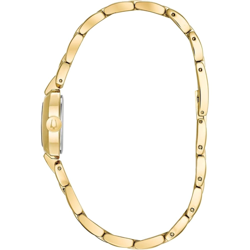 BULOVA RELOJ CLÁSICO DE VESTIR MINI MUJER CUARZO DOS AGUJAS MARCADORES ARÁBIGOS | ORO - 2