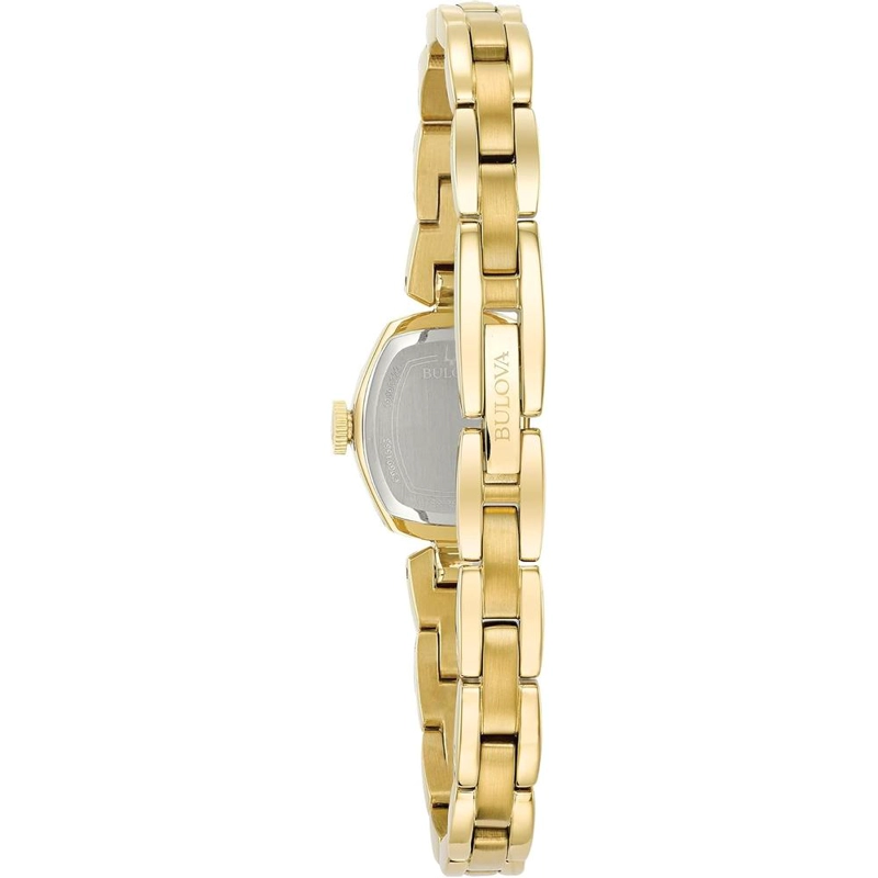 BULOVA RELOJ CLÁSICO DE VESTIR MINI MUJER CUARZO DOS AGUJAS MARCADORES ARÁBIGOS | ORO - 3