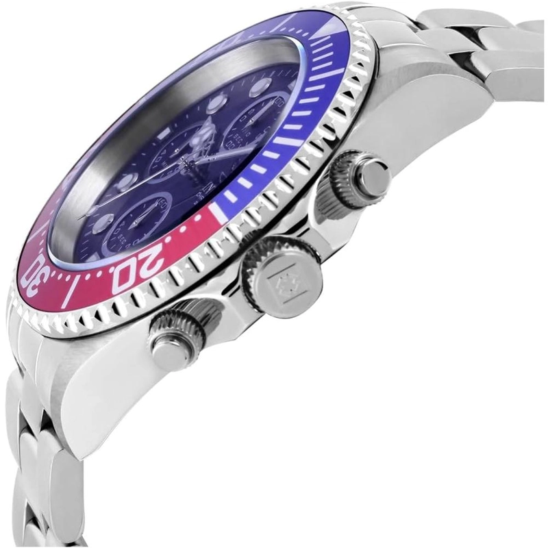 RELOJ INVICTA PRO DIVER PARA HOMBRE ACERO INOXIDABLE, 39 MM / 3.9 CM | PLATEADO Y AZUL - 3