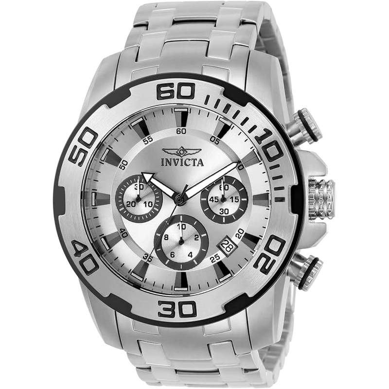 RELOJ INVICTA PRO DIVER PARA HOMBRE ANALÓGICO CIERRE PLEGABLE | PLATEADO - 1