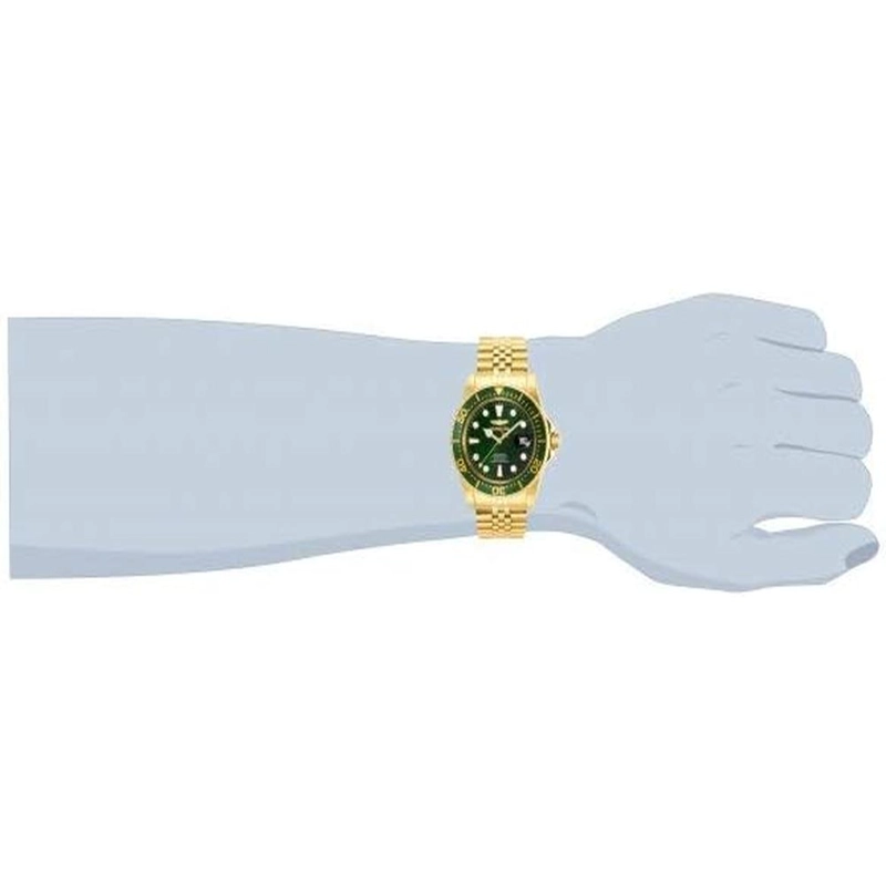 RELOJ INVICTA PRO DIVER PARA HOMBRE RESISTENTE AL AGUA ACERO INOXIDABLE | ORO Y VERDE - 2