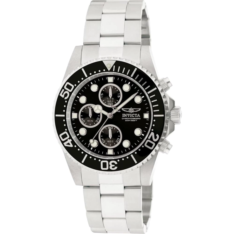 RELOJ INVICTA PRO DIVER PARA HOMBRE MOVIMIENTO DE CUARZO ACERO INOXIDABLE | PLATEADO Y NEGRO - 1