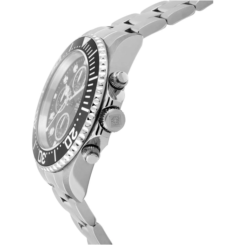 RELOJ INVICTA PRO DIVER PARA HOMBRE MOVIMIENTO DE CUARZO ACERO INOXIDABLE | PLATEADO Y NEGRO - 5