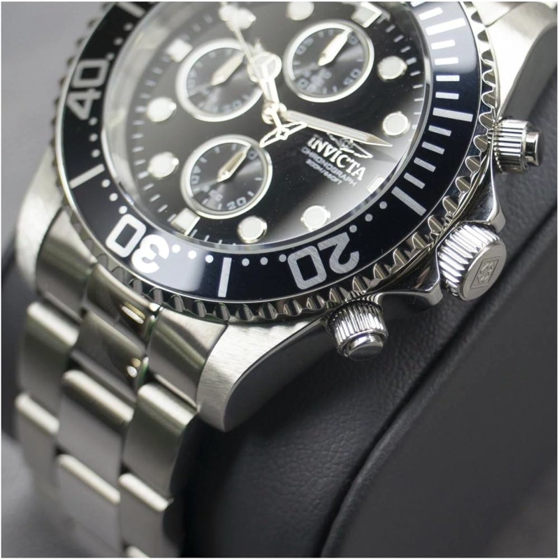RELOJ INVICTA PRO DIVER PARA HOMBRE MOVIMIENTO DE CUARZO ACERO INOXIDABLE | PLATEADO Y NEGRO - 6