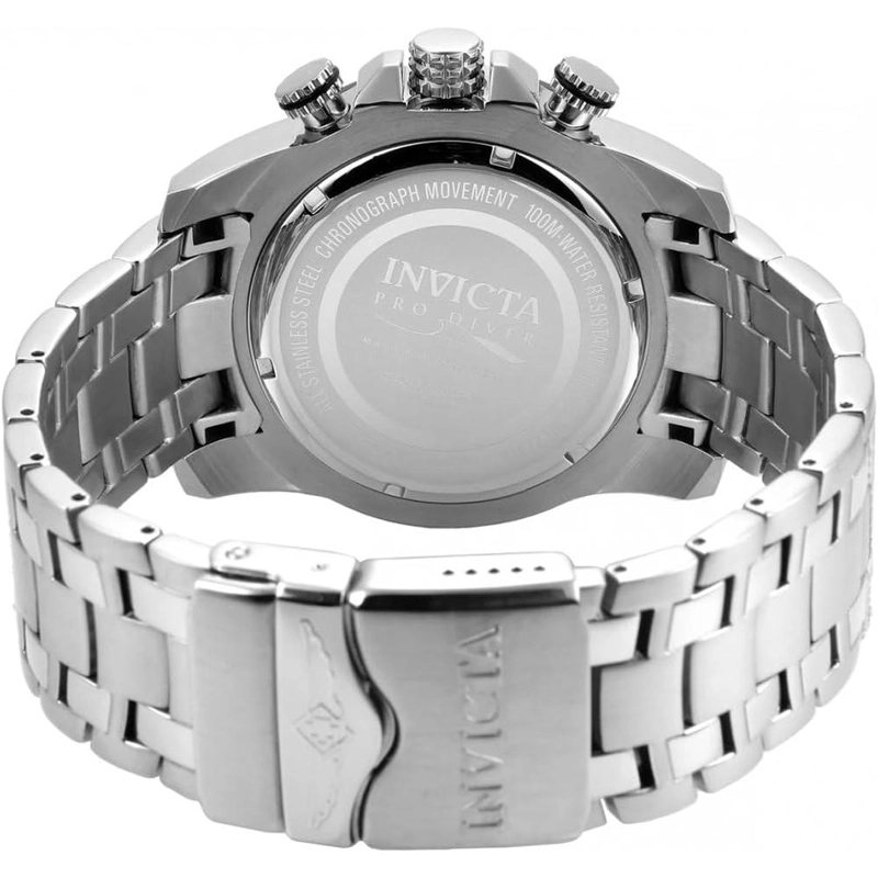RELOJ INVICTA PRO DIVER PARA HOMBRE MOVIMIENTO DE CUARZO, CRISTAL DE FUSIÓN DE LLAMA | PLATEADO Y NEGRO - 3