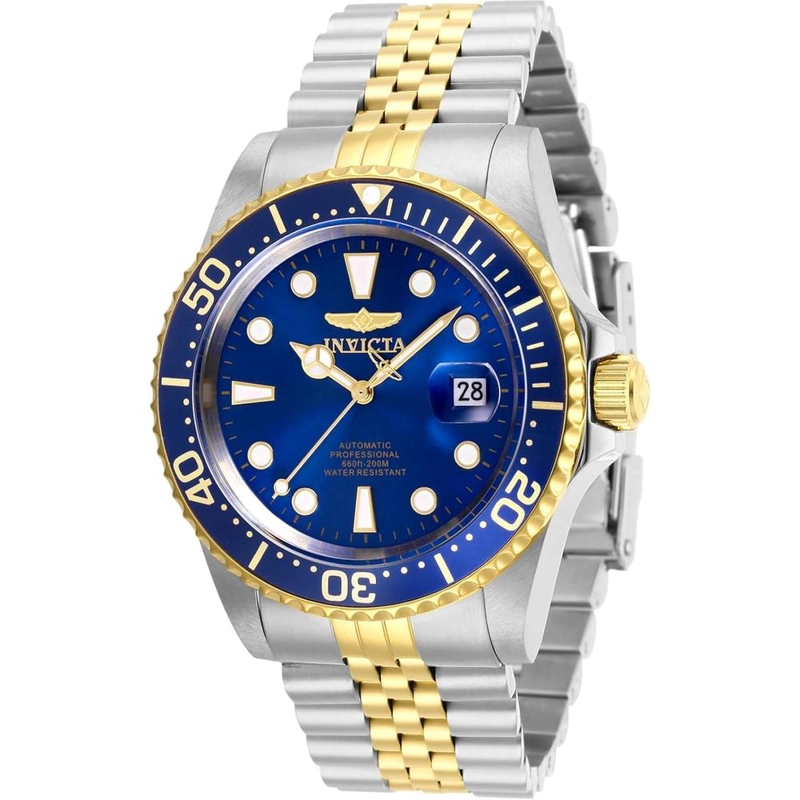 RELOJ INVICTA PRO DIVER PARA HOMBRE ESTILO BUZO AUTOMÁTICO | AZUL Y PLATEADO - 1