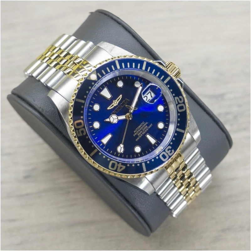 RELOJ INVICTA PRO DIVER PARA HOMBRE ESTILO BUZO AUTOMÁTICO | AZUL Y PLATEADO - 3