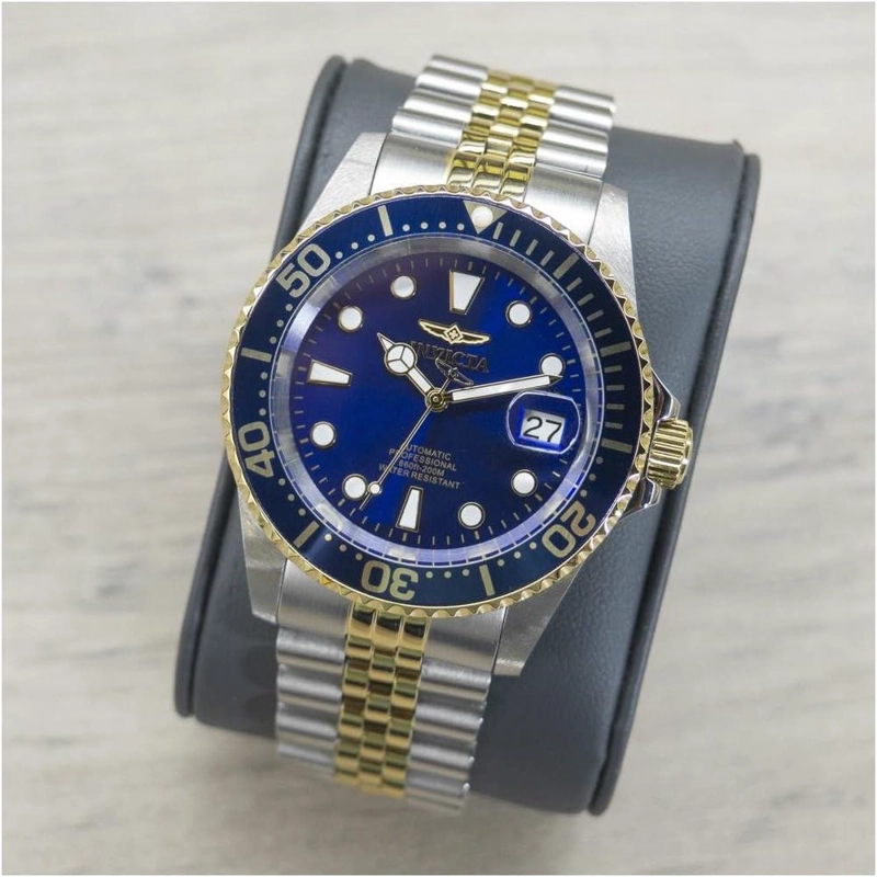RELOJ INVICTA PRO DIVER PARA HOMBRE ESTILO BUZO AUTOMÁTICO | AZUL Y PLATEADO - 5