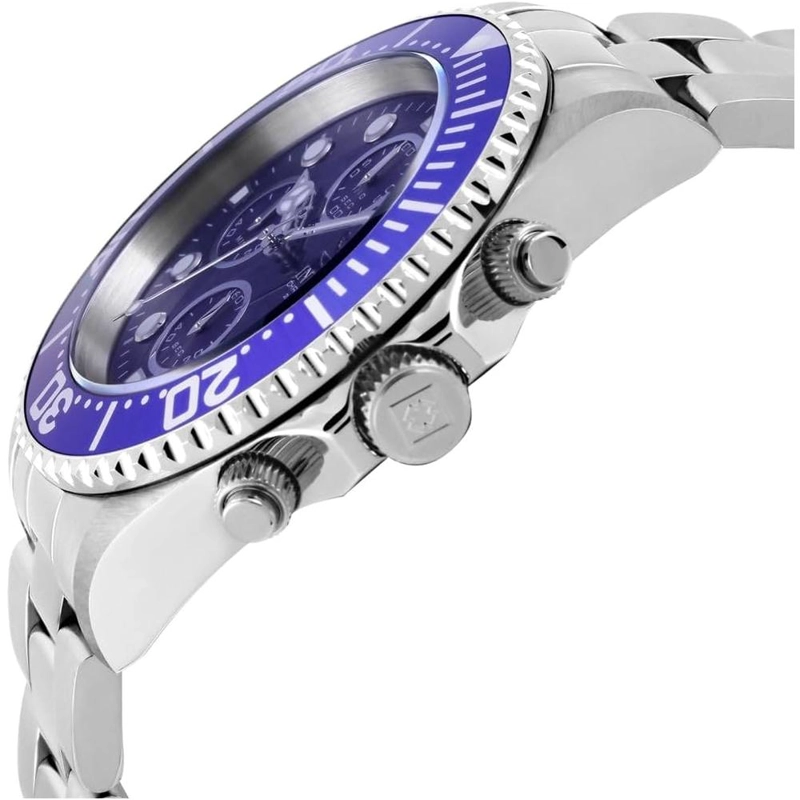 RELOJ INVICTA PRO DIVER PARA HOMBRE BORDE MONEDA ACERO INOXIDABLE | AZUL ELÉCTRICO Y PLATEADO - 2
