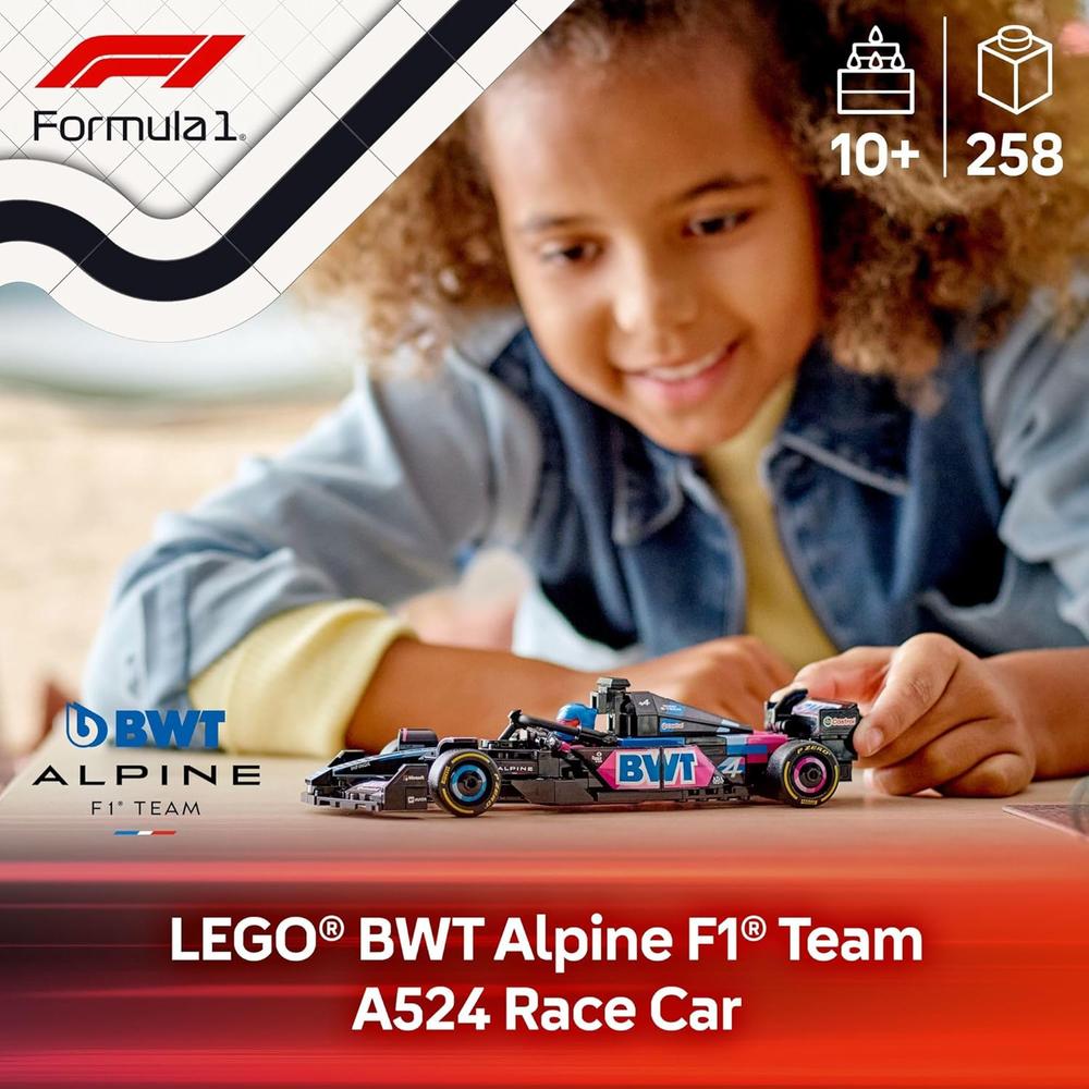 LEGO SPEED CHAMPIONS BWT ALPINE F1 TEAM A524, COCHE DE JUGUETE PARA NIÑOS - 2