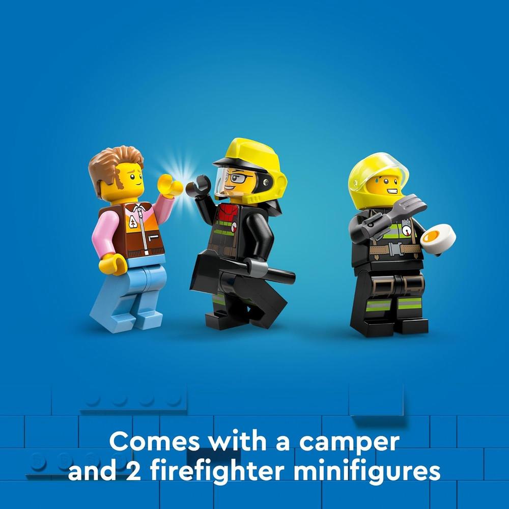 LEGO CITY CAMIÓN DE BOMBEROS 4X4 CON BOTE DE RESCATE Y 2 MINIFIGURAS - 5
