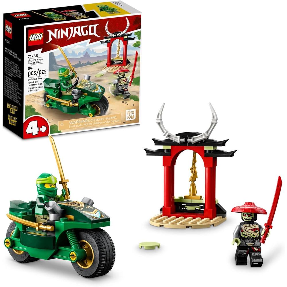 LEGO NINJAGO MOTO CALLEJERA NINJA DE LLOYD SET FÁCIL DE ARMAR PARA PRINCIPIANTES - 1