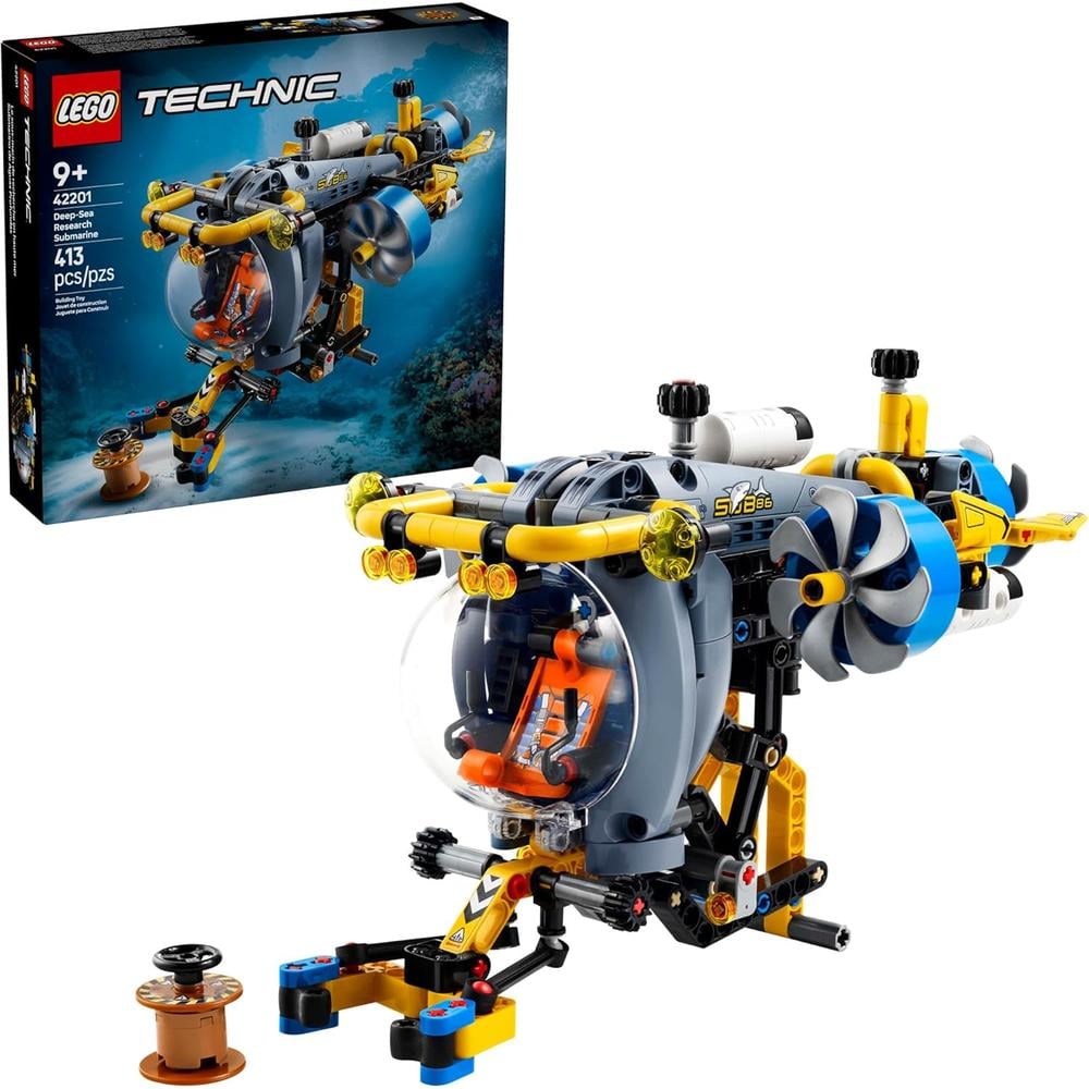 LEGO TECHNIC SUBMARINO DE INVESTIGACIÓN DE AGUAS PROFUNDAS, HÉLICES MÓVILES - 1