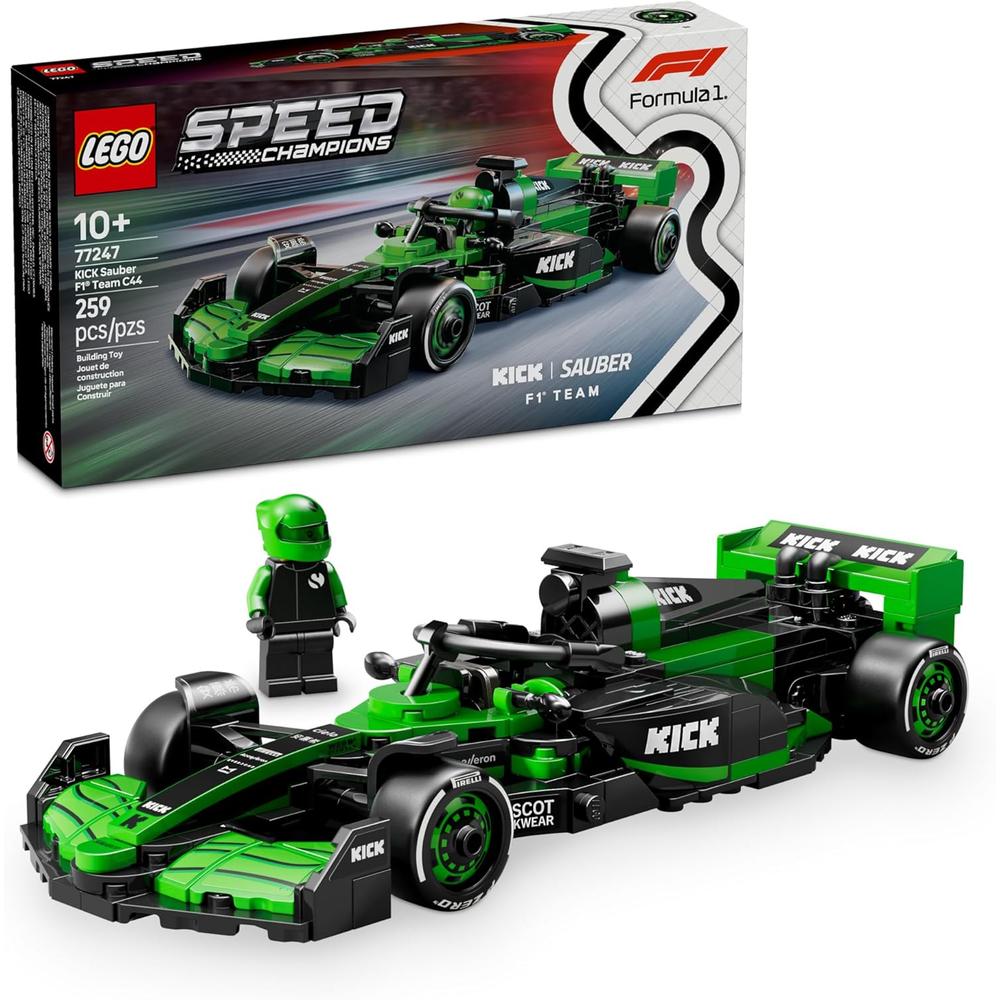 LEGO SPEED CHAMPIONS KICK SAUBER F1 TEAM C44, COCHE DE JUGUETE PARA NIÑOS - 1