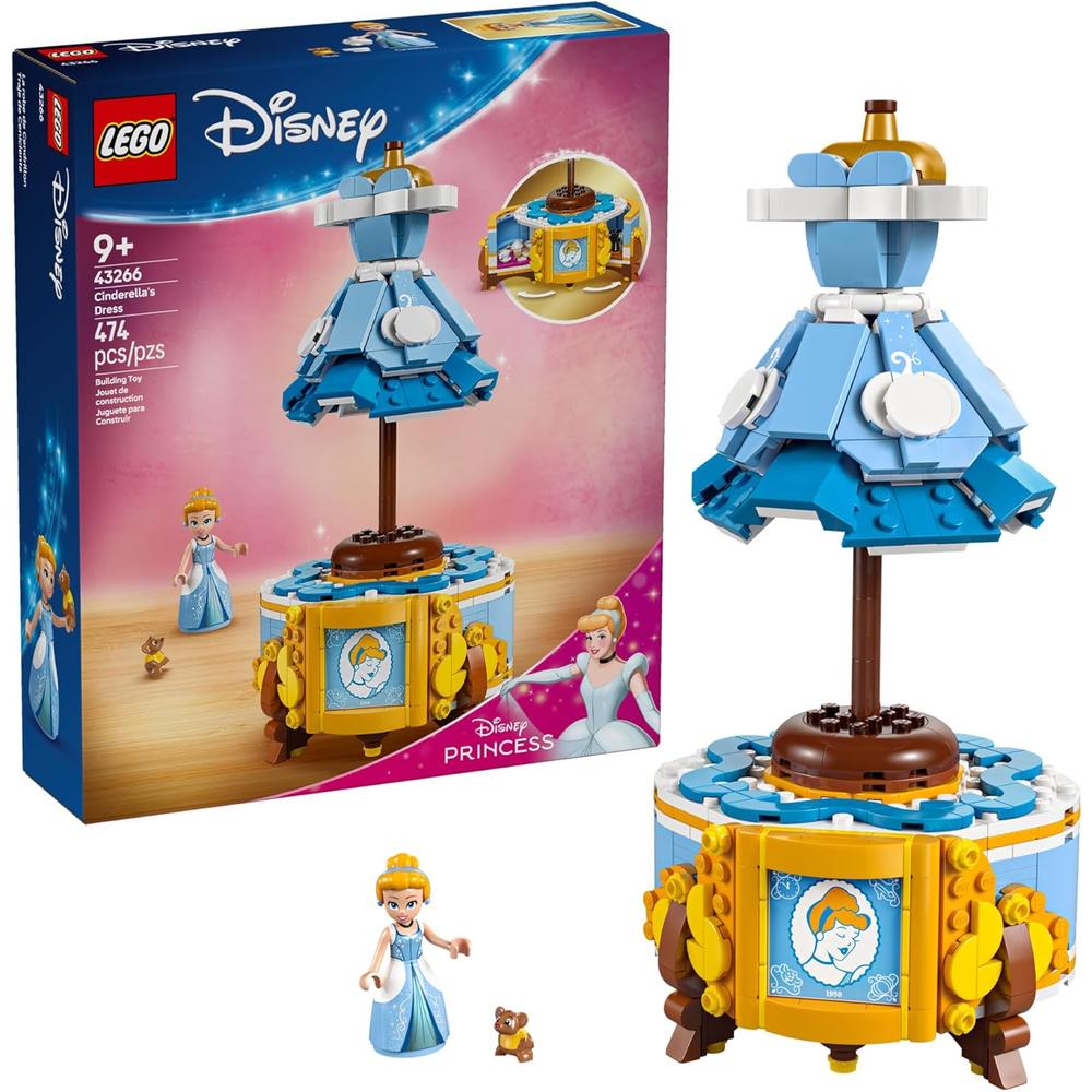 LEGO DISNEY PRINCESS VESTIDO DE CENICIENTA CON MINIMUÑECA, JUGUETE DE MODA - 1