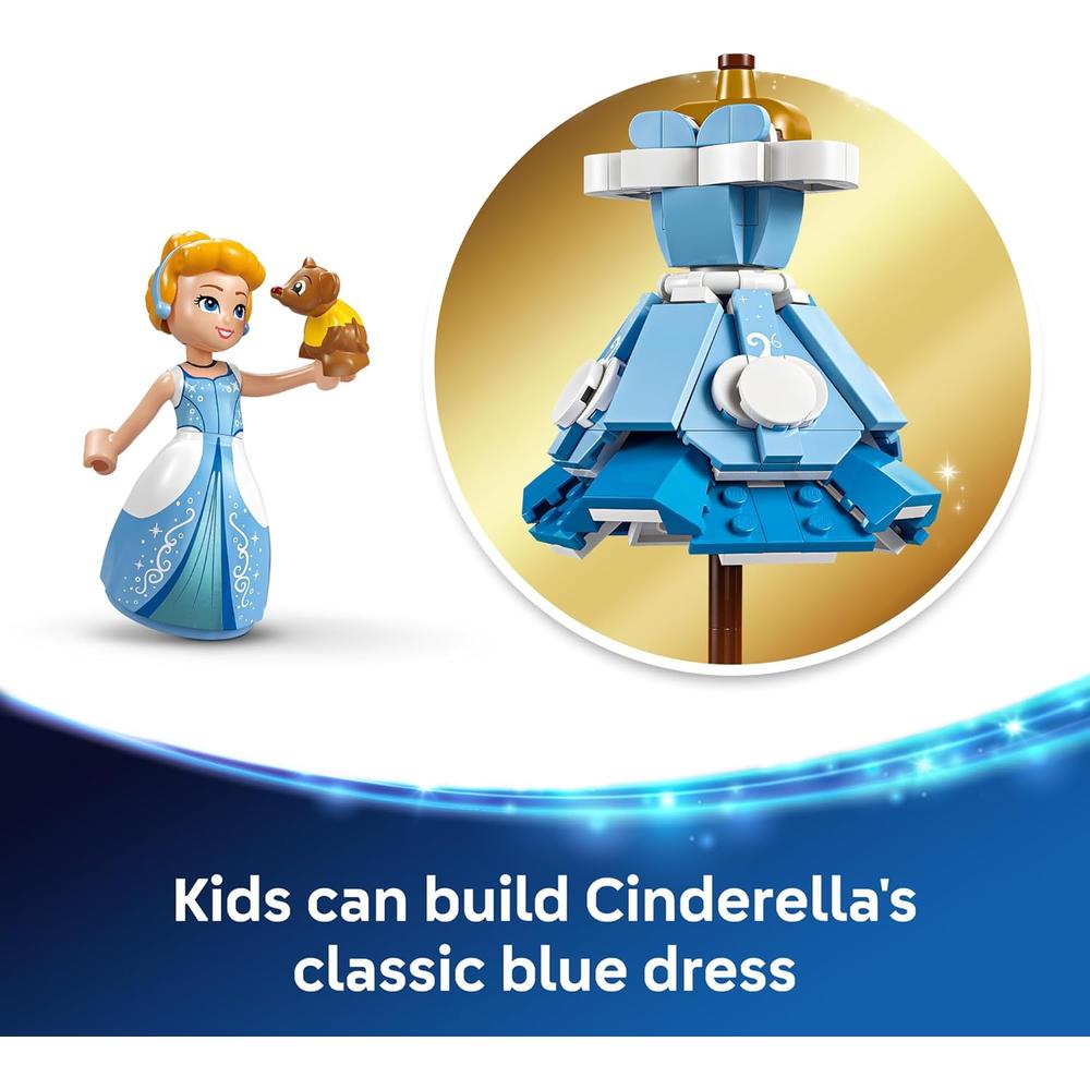 LEGO DISNEY PRINCESS VESTIDO DE CENICIENTA CON MINIMUÑECA, JUGUETE DE MODA - 3