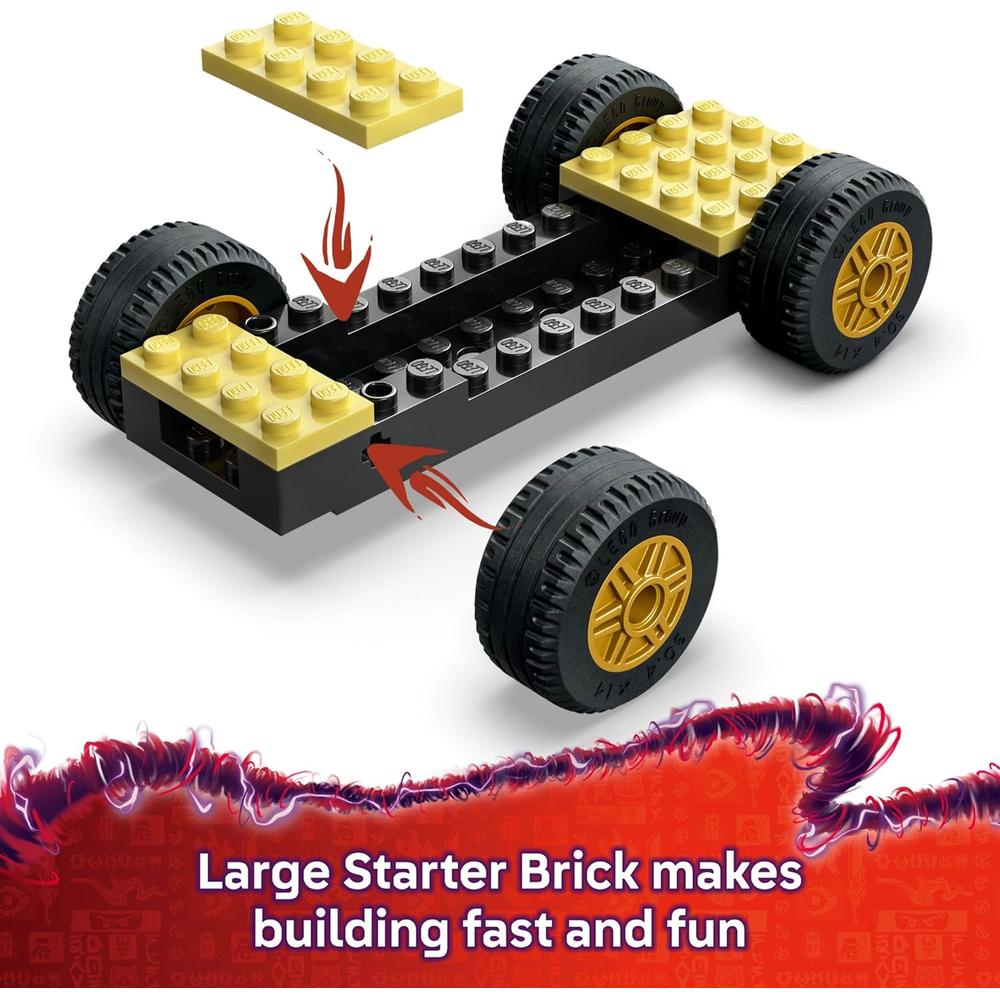 LEGO NINJAGO ROGUE VS DRIX, SET DE CONSTRUCCIÓN DE COCHES Y JUEGO NINJA - 3