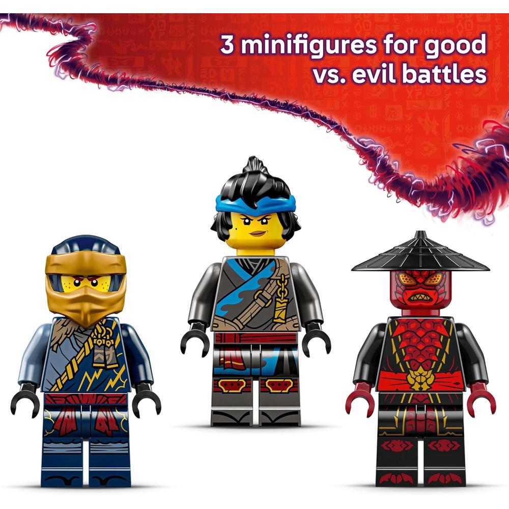 LEGO NINJAGO ROGUE VS DRIX, SET DE CONSTRUCCIÓN DE COCHES Y JUEGO NINJA - 6