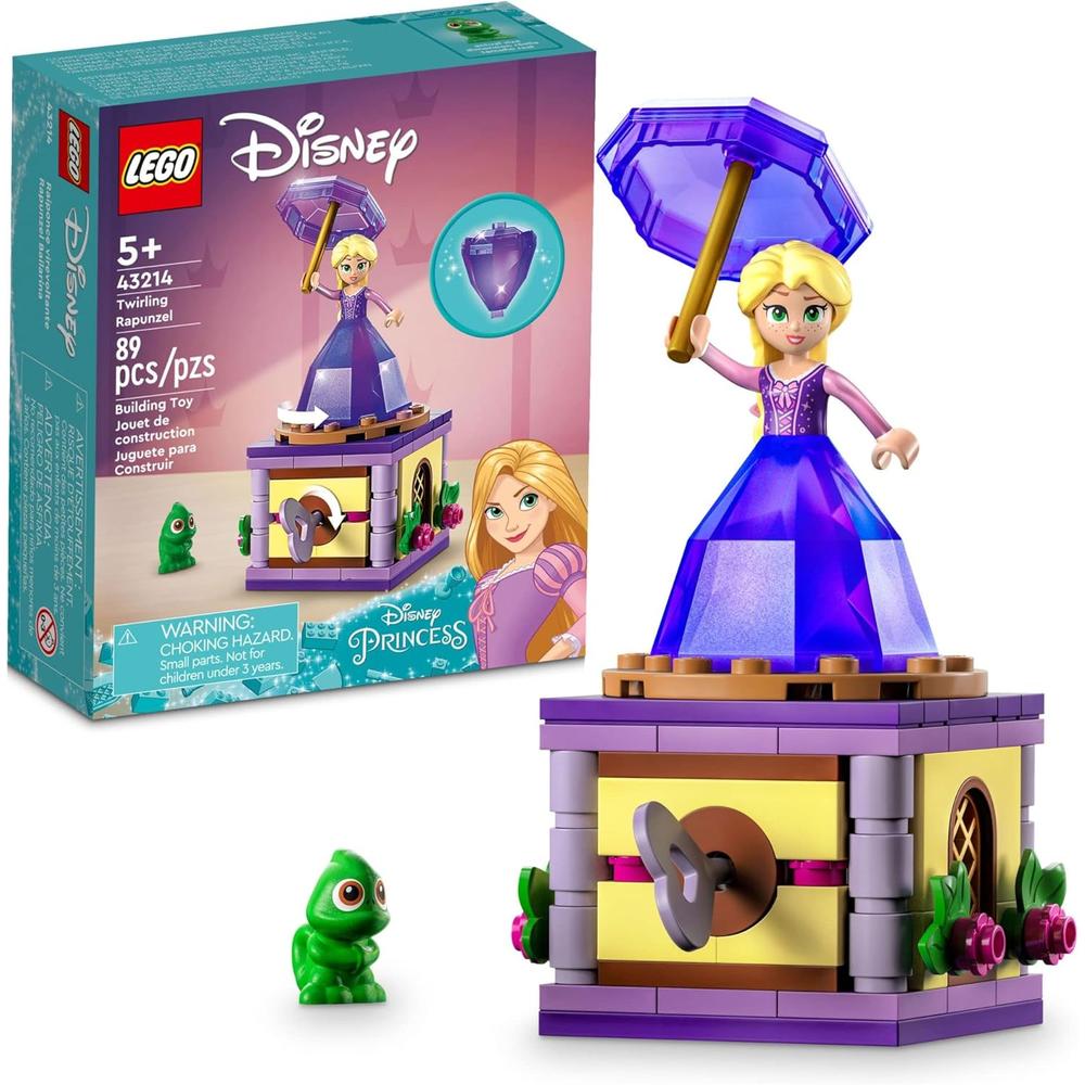 LEGO DISNEY PRINCESS RAPUNZEL GIRATORIA SET CON VESTIDO DE DIAMANTES Y PASCAL - 1
