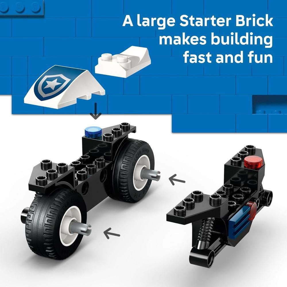 LEGO CITY PERSECUCIÓN POLICIAL EN MOTO, BLOQUES DE CONSTRUCCIÓN Y JUEGO - 3