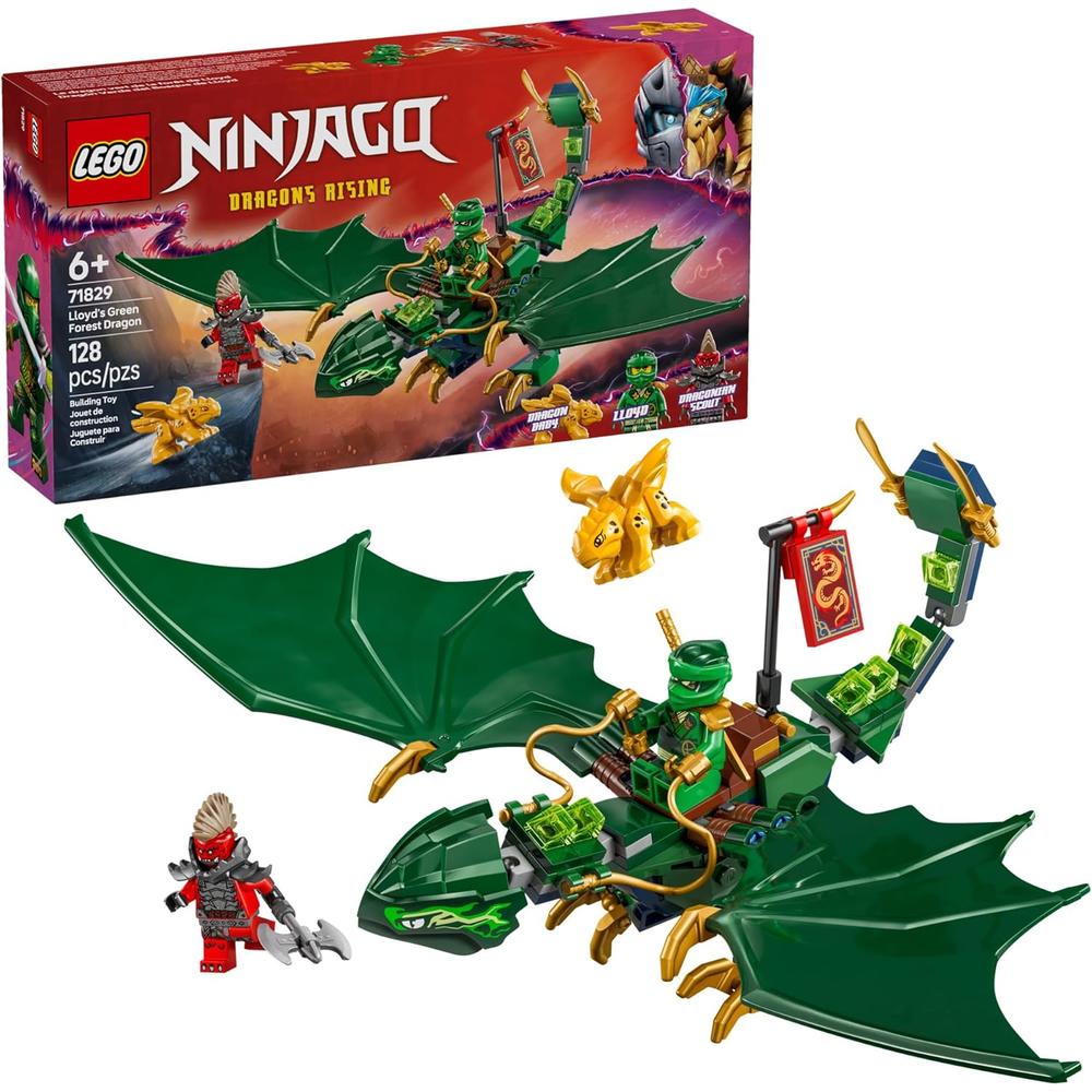 LEGO NINJAGO DRAGÓN DEL BOSQUE VERDE DE LLOYD, JUGUETE DE CONSTRUCCIÓN INFANTIL - 1
