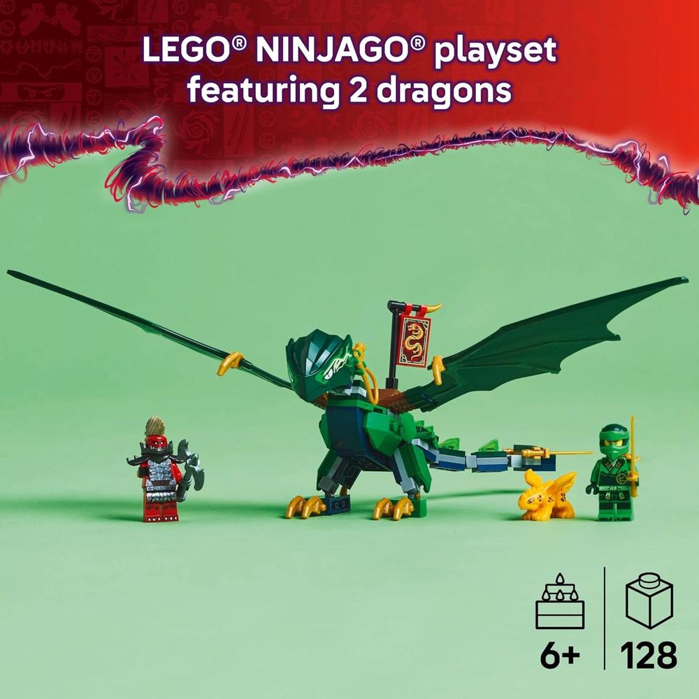 LEGO NINJAGO DRAGÓN DEL BOSQUE VERDE DE LLOYD, JUGUETE DE CONSTRUCCIÓN INFANTIL - 2
