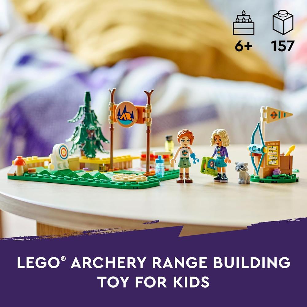 LEGO FRIENDS CAMPAMENTO DE AVENTURAS CON TIRO CON ARCO, INCLUYE MINI MUÑECAS Y MAPACHE - 2
