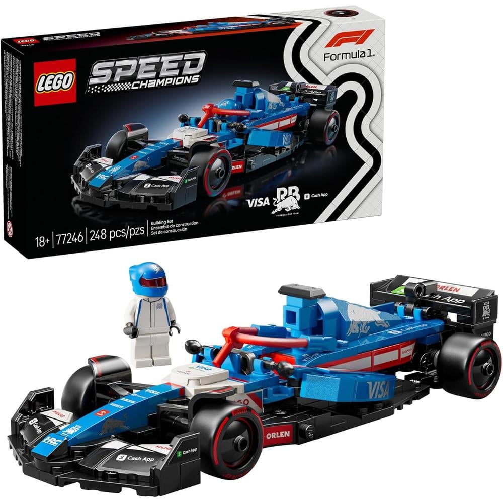 LEGO SPEED CHAMPIONS VISA CASH APP RB VCARB 01, SET DE CONSTRUCCIÓN PARA ADULTOS - 1
