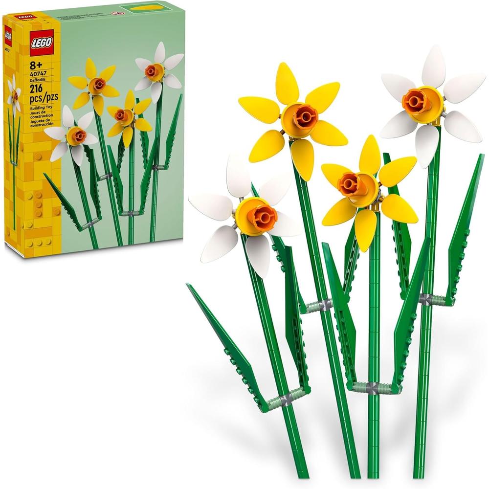 LEGO NARCISOS SET DE CONSTRUCCIÓN DECORATIVO PARA DORMITORIO Y REGALO CREATIVO - 1