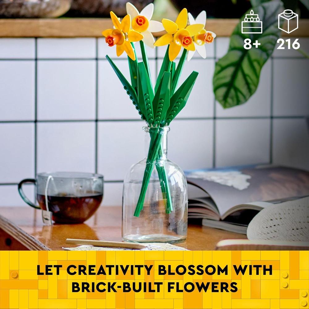 LEGO NARCISOS SET DE CONSTRUCCIÓN DECORATIVO PARA DORMITORIO Y REGALO CREATIVO - 2